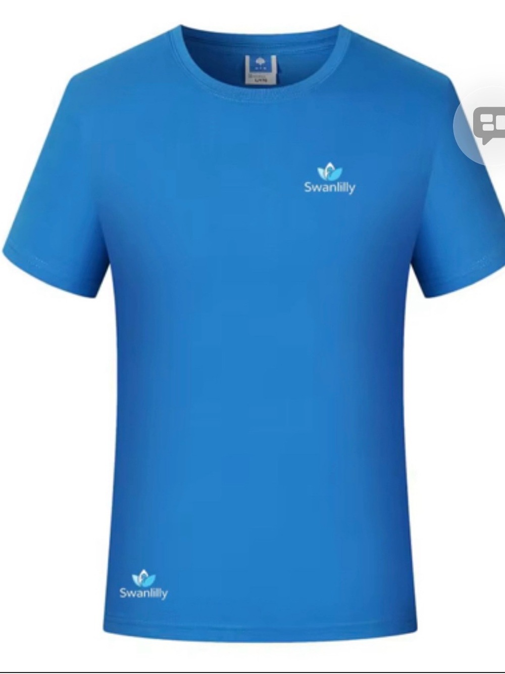 Swanlilly Men’s Short-Sleeve Tee in Bright Blue